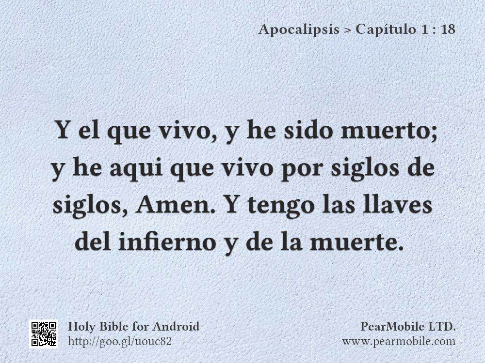 Apocalipsis, Capítulo 1:18
